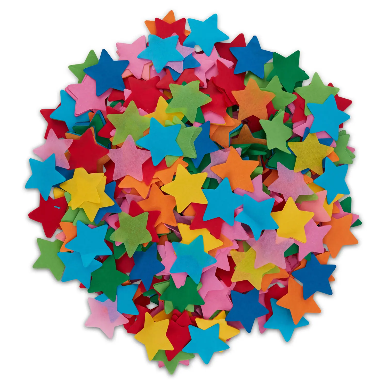 Rainbow Star Confetti - 1lb Loose Pack, Flameproof, Biodegradable, Eco-Friendly, Lightweight, for Weddings, Events, High-Impact Celebrations, Maximum Hang Time, No Harmful Waste