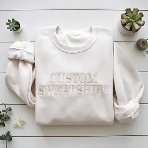 Custom Embroidered Sweatshirt, Personalized Crewneck with Your Text, Custom Sweatshirt for Bachelorette, Birthday, or Team Gifts