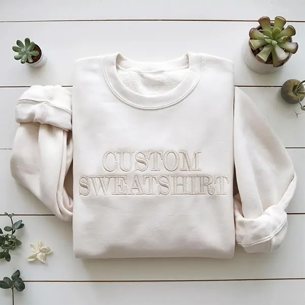 Custom Embroidered Sweatshirt, Personalized Crewneck with Your Text, Custom Sweatshirt for Bachelorette, Birthday, or Team Gifts