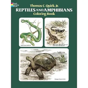 Reptiles and Amphibians Coloring Book -- Thomas C. Quirk, Paperback