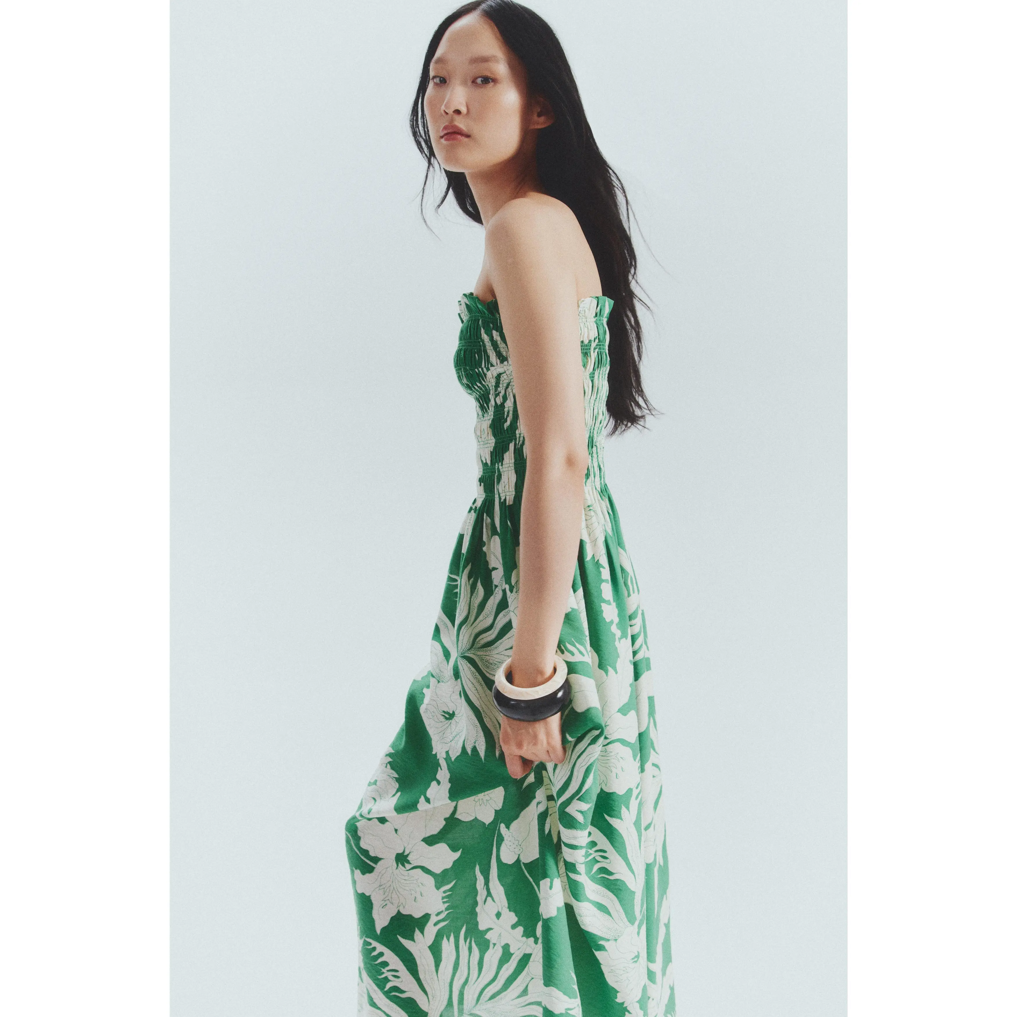 H&M Smocked-bodice strappy dress
