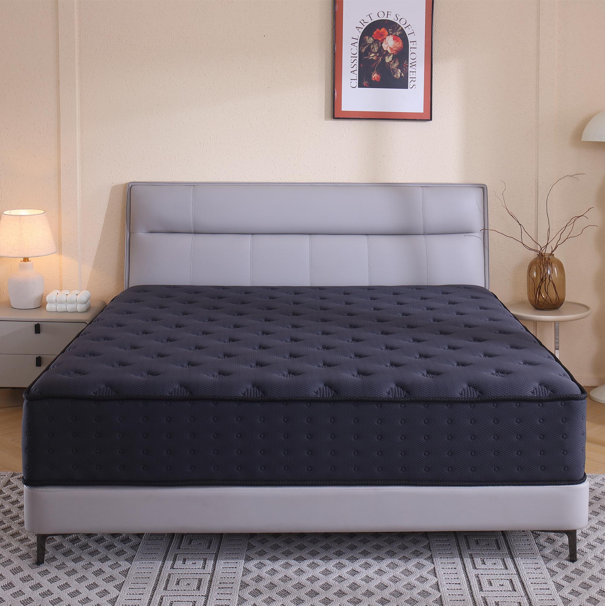 【Good value】14 Inch Twin, Full, Queen, King Mattress Memory Foam And Spring, Hybrid MattressMedium Firmness, Lumbar Support, For Home Rooms Hotels, Boxed Halloween ChristmasGift Furniture Ergonomic queen size mattress Interior Modern