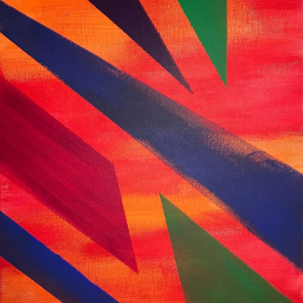 "Carmel" - Acrylic Paint on 14 x 14 Canvas with Hang Wire