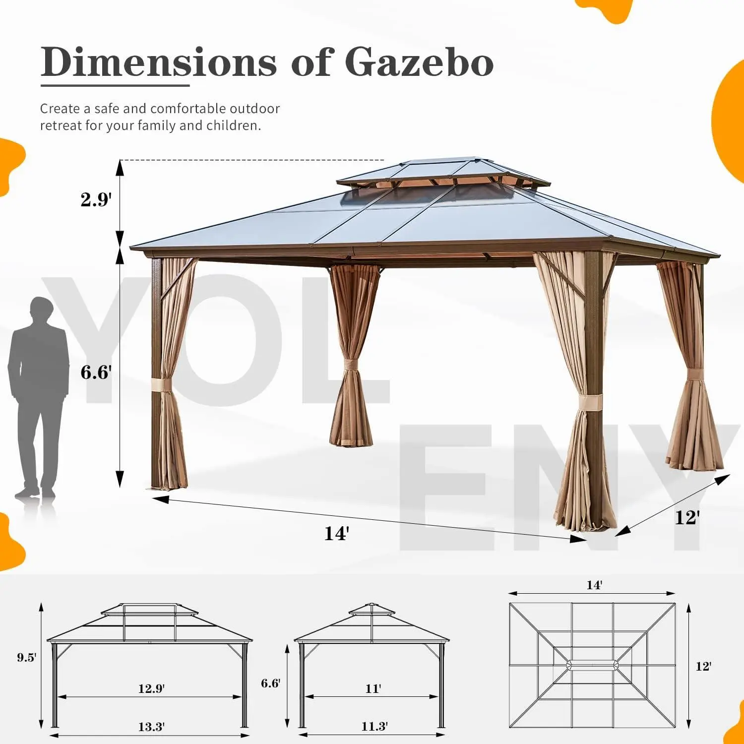 12'x14' Double-Roof