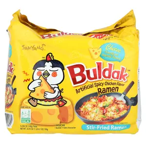 Buldak™, Stir-Fried Ramen, Spicy Chicken, Cheese, 5 Packs, 4.94 oz (140 g) Each