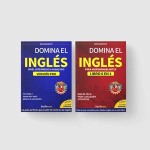 Master English Combo: Book 1 with Pronunciation and Basic Phrases + Book 2 with Advanced Grammar and Professional Conversations  | QR Code Audio + Translation + Exercises | The most comprehensive system for mastering real English