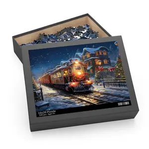 Christmas Train Express Puzzle (120, 252, 500-Piece) Family Fun, Christmas Games