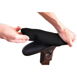 Soft Chair Arm Pad Covers Stretch Over Armrests 10.5" to 13" Long. Restore, Protect, and Cushion Chair Armrests. Complete Set of 2. Simple Installation.