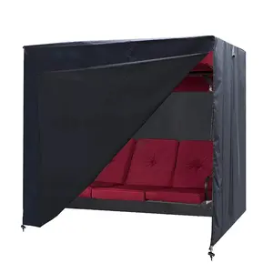 Outdoor Swing Cover Seater Hammock Cover Garden Swing Cover Garden Hammock Glider Chair Cover Patio Furniture Cover UV Resistant Swing Canopy Cover All Weather Protection