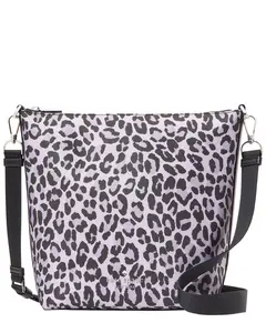 kate spade new york Chelsea Spotted Leopard Large Nylon Duffel Crossbody