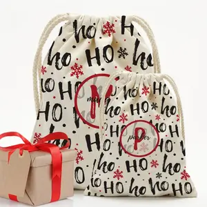 Custom Ho Ho Christmas Drawstring Sack