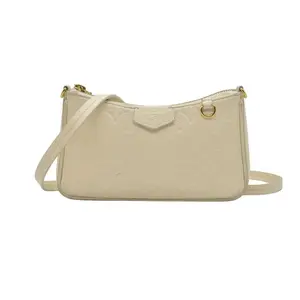 Pre-owned Louis Vuitton canvas Shoulder Bags $1770 LV Monogram Easy Pouch on Strap