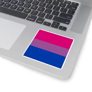 Vinyl Sticker, Bisexual Flag | Square