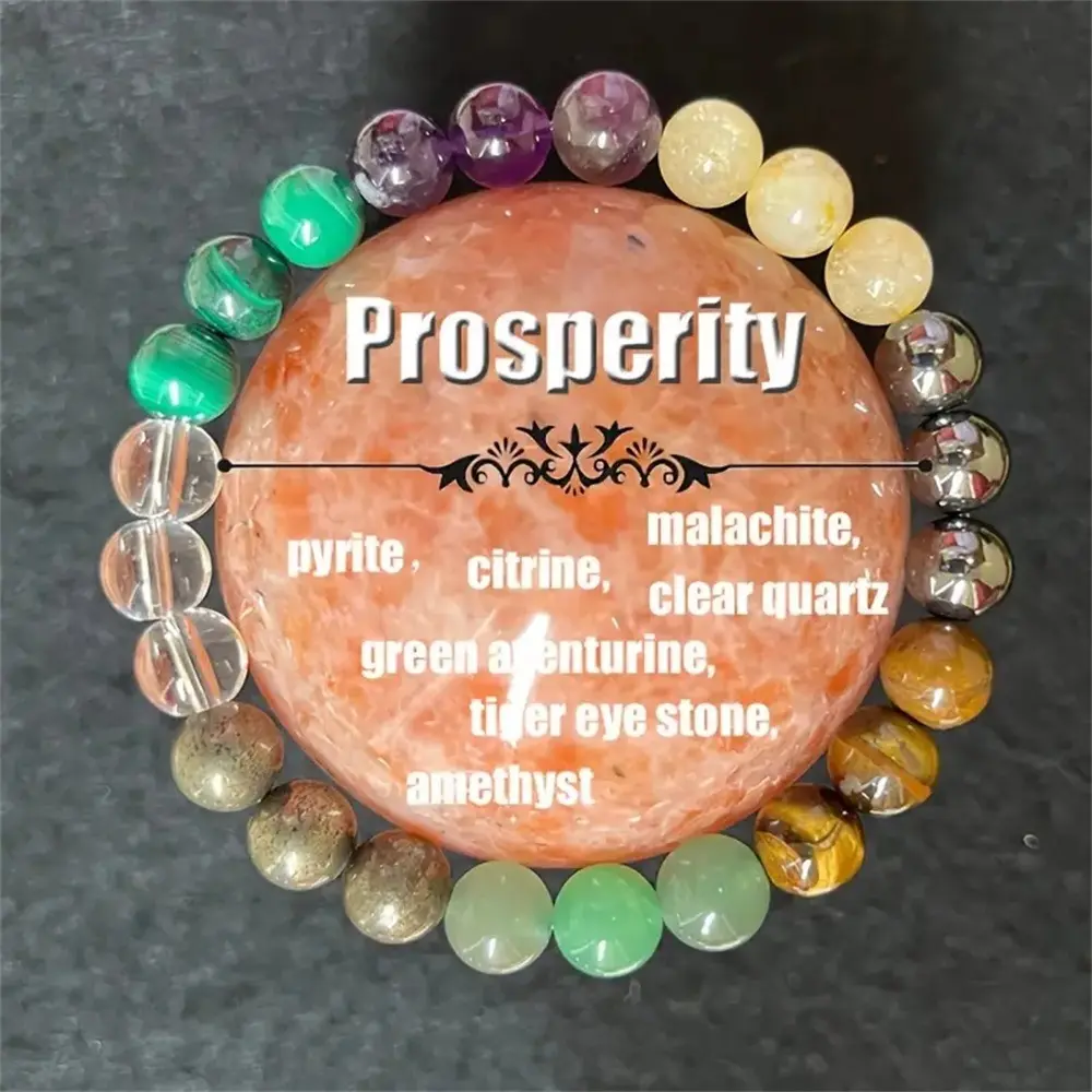 Women's Natural Stone Bracelet - Amethyst and Green Dongling Stone Sphere Beads, French Retro Geometric Costume Jewelry, Travel Gift