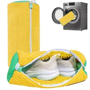 Laundry Shoe Washing Bag for Washing Machine - Protect Your Footwear during the Wash Accessories shoe washing,Mesh Accessory mesh laundry Grey