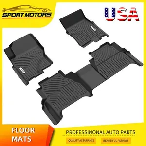 YINTATECH Floor Mats for 2022-2025 Nissan Frontier Crew Cab TPE All Weather Full Set Liner