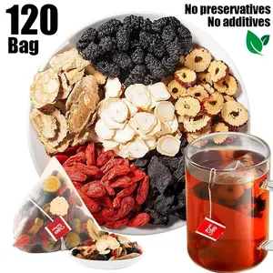 Natural Alkaline Ginseng Six Treasures Tea, Organic Kidney Cleanse Herbal Tea, Traditional Daily Wellness Beverage, Ideal Gift for Family and Friends