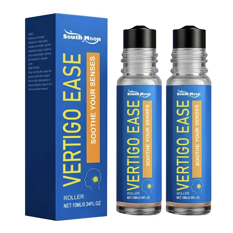【Buy 1 Get 1 Free】Vertigo Ease Natural Therapeutic Aromatherapy Roll-on - Wellness Solution with Lavender Essential Oils for Dizziness, Nausea