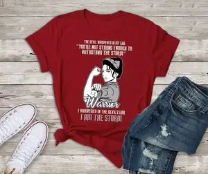 Parkinson Disease Silver Ribbon I Am The Storm Christian Tee T-Shirt