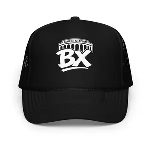 BX Foam Trucker Hat - High-Quality Polyester & Foam, Adjustable Snap, Breathable Mesh Back, Structured 5-Panel Cap, Seamless Foam Front Panel, Matching Color Braid, One Size Fits Most
