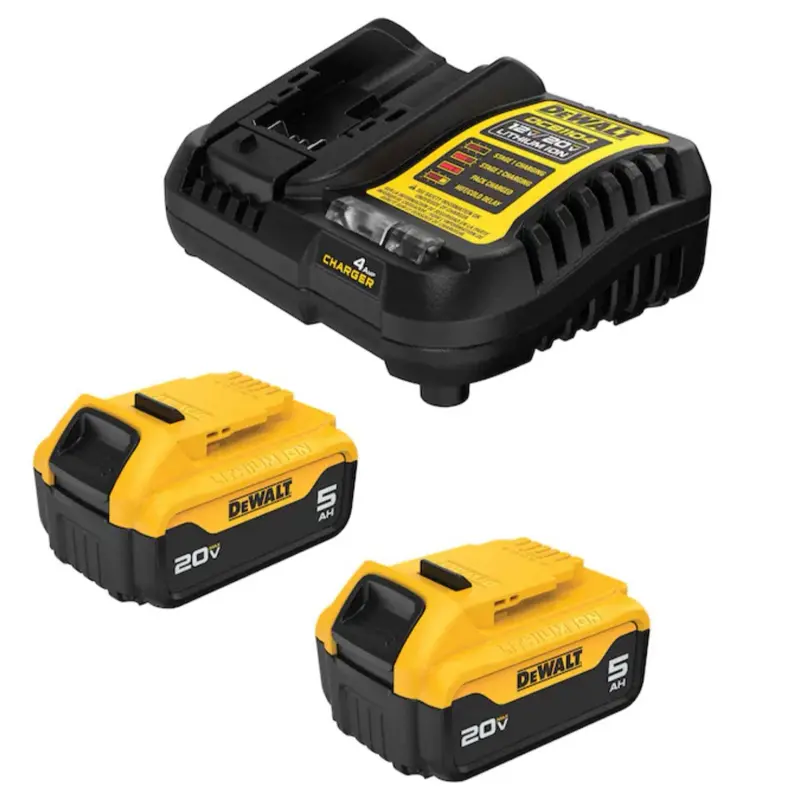 DEWALT 20 -Volt 2 -Pack Lithium-ion (5 Ah 5 Ah Battery and Charger)