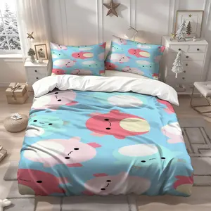 3Pcs Squishmallow Archie Cartoon Pattern Soft Comfortable Bedding Set, Ideal for Family Bedroom & Guest Room, Best Gift for Friends & Family, Suitable for Dorm This Holiday Season, 1 Duvet Cover 2 Pillowcases (No Insert)