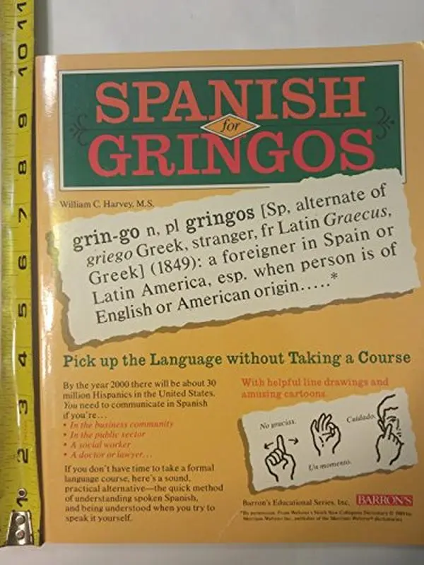 USED Book - Spanish for Gringos: Shortcuts, Tips and Secrets to Successful Learning by william-c-harvey (Paperback) - english