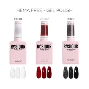 ROSIOUR Jelly Gel Polish | 18ml Each | HEMA-Free | Classic Collection | Nail Art & DIY Manicures, Home & Salon Use