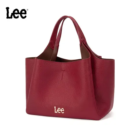 Lee Tote Bag for Women Vegan Leather Bucket Purse for Women Top Handle Handbag Shoulder Bag with Detachable Small Purse