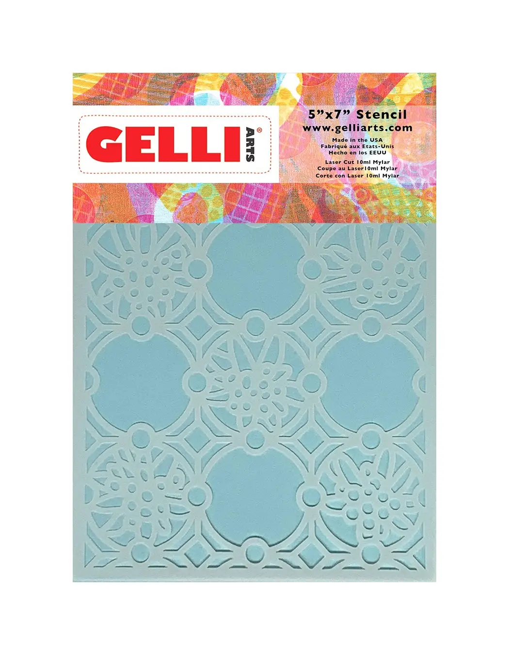 5" x 7" Edelweiss Stencil – Designed by Marsha Valk