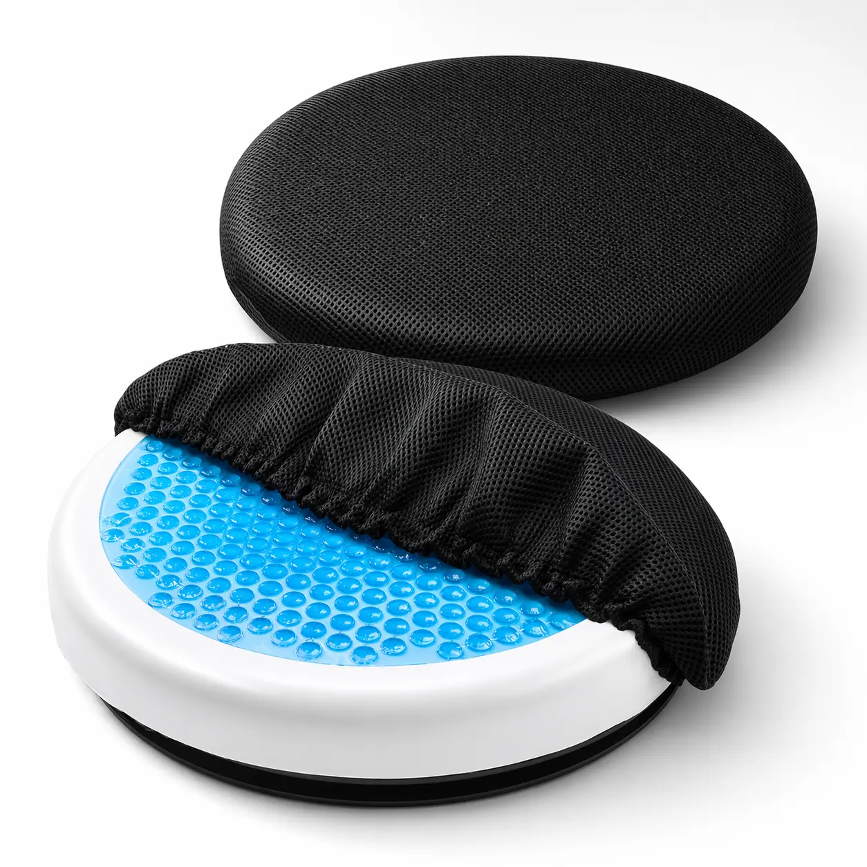 360° Swivel Seat Cushion for Car, Office Chair & Driving | Cooling Gel Memory Foam | Non-Slip Base for Easy Pivot | Senior & Pregnancy Friendly | Doctor Pillow