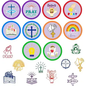 10/20 PCS Christian Party Stamps, Religious Bible Gifts for Boys and Girls, Easter Jesus Birth Party Supplies, Classroom Rewards, Carnival Prizes, Gift Bags, and Piñata Fillings