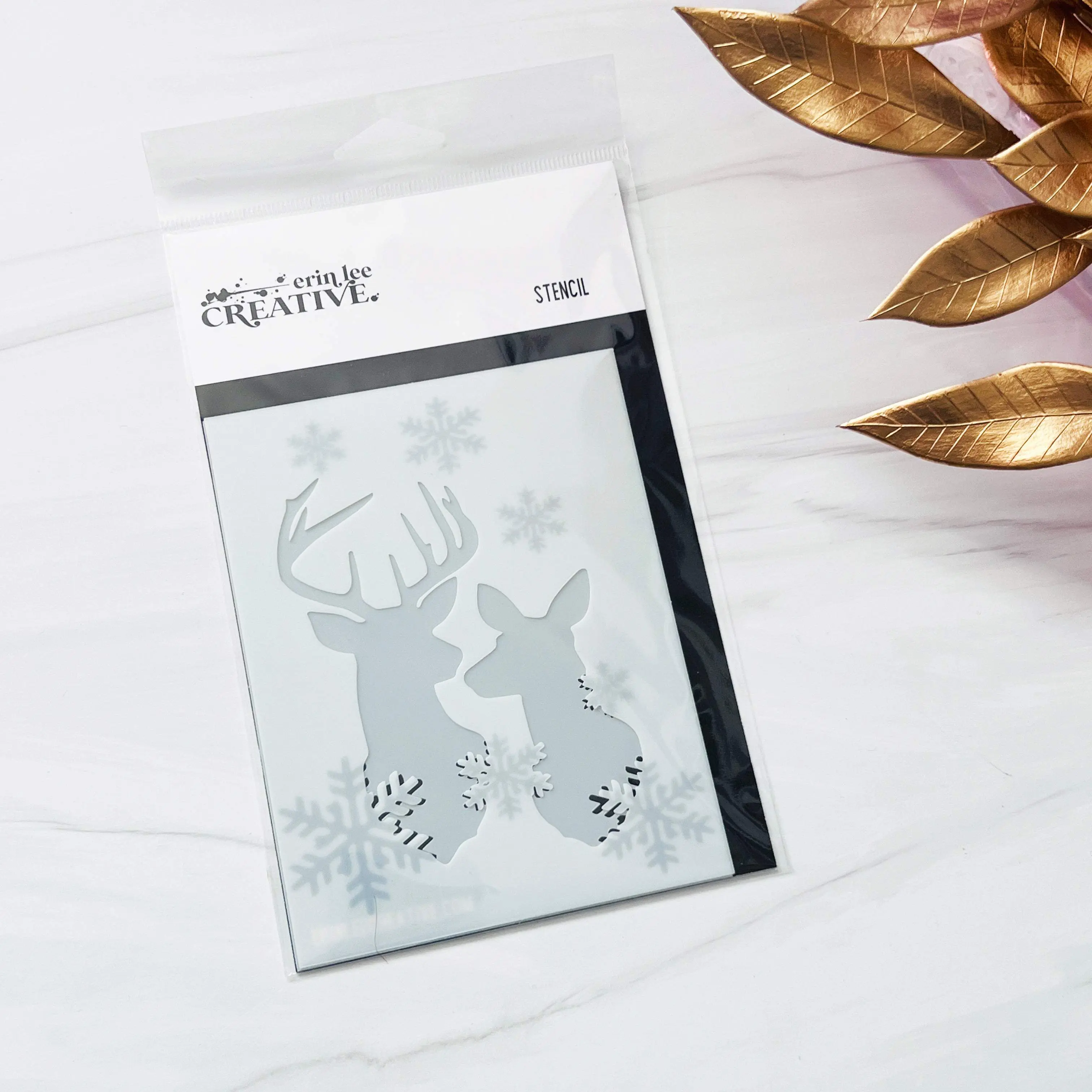 Snowy Deer Stencil Set