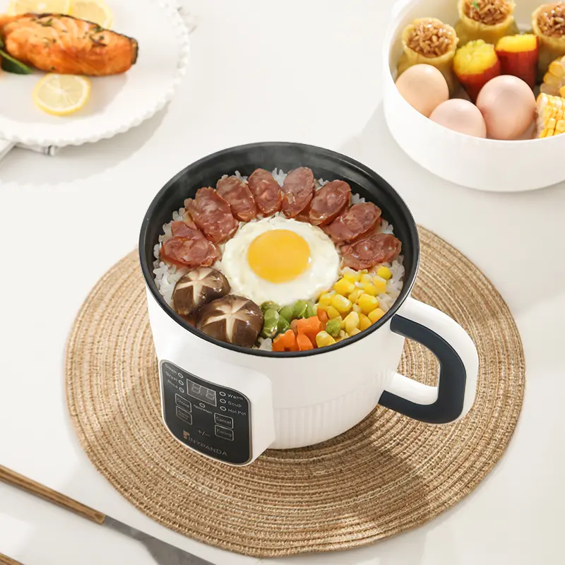 All-in-one multifunctional rice cooker with steaming pot—prepare various dishes effortlessly with a single touch! Suitable for families of 1–2 people; supports smart scheduling; can quickly prepare rice, stews, soups, pasta, Grain Cooker, Side Dishes