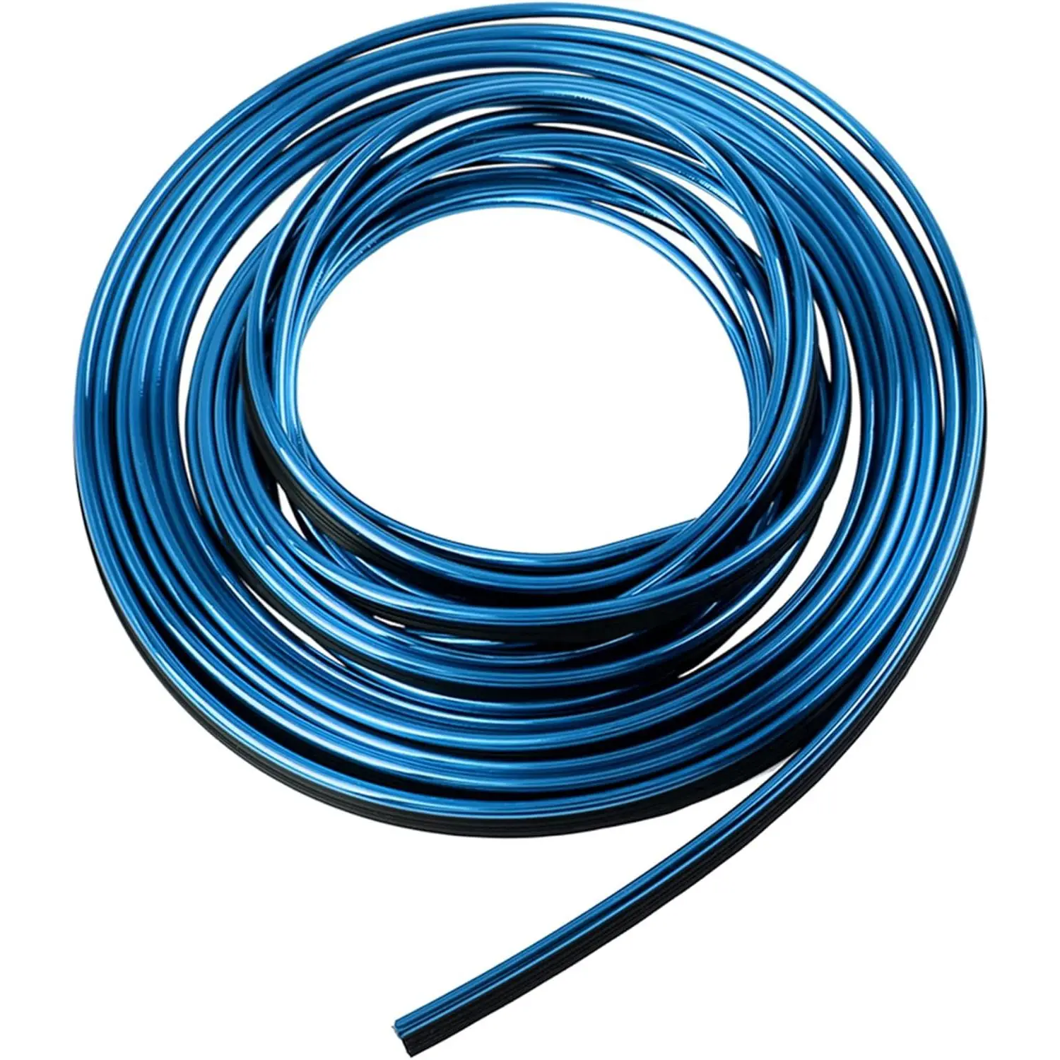 5m Blue Chrome Decorative Line, Car Interior Gap & Door Edge Trim Strip, Easy-to-Cut Flexible Strip for Interior & Exterior Decorating, Keeps Car Body Clean, 5 Meters
