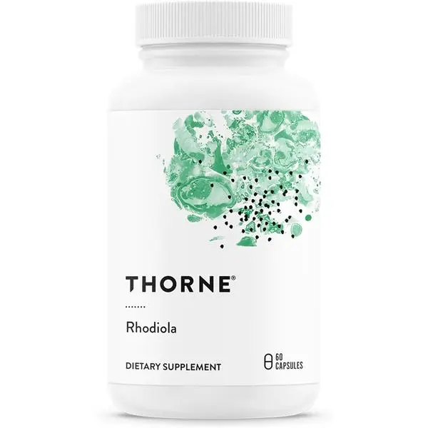Thorne Rhodiola - Botanical Supplement for Stress Relief - Enhances Sleep, and Mental Focus - 60 Capsules
