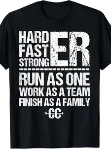 Cross Country Running Track And Field Running Tee Gift Unisex T Shirt Same Style for Men and Women 2026 Summer Short-sleeved Printed T-shirt 180G