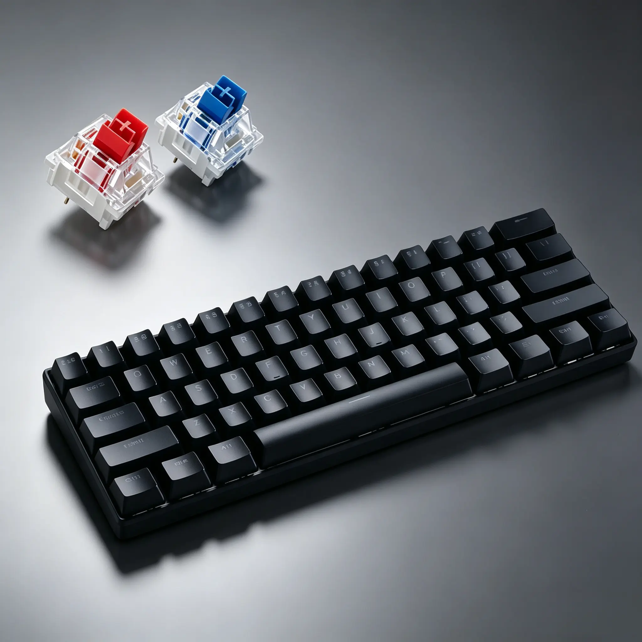 60% Portable 61?Key Hot?Swappable Mechanical Gaming Keyboard, Rainbow Backlit Ergonomic Ultra?Compact Budget Gaming Keyboard for PC MAC PS4 Xbox, Great Gaming Setup Accessory & Budget Gamer Gift