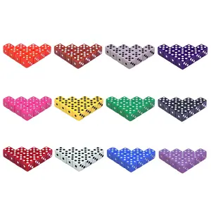 10-Piece 16mm Right Angle Dice Set, Desktop Game Dice Kit for Board Games & Math Teaching, Ideal for Educational Use