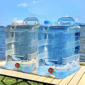 Portable Water Container, 22L/5.82 Gallon Water Storage Container with Faucet, Easy To Carry Drinking Water Solution for Home, Car Travel & Camping