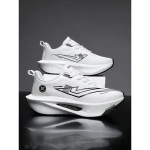 Breathable Mesh Couple Sneakers, Athletic Sneakers, Comfortable Skin-Friendly Lining, Ultra-Lightweight Elastic Sole, Unisex Sports Shoes