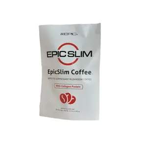 EPIC SLIM Slim Coffee - Suppressant Mushroom Coffee with Collagen Protein - 16 oz - Bean, Beverage