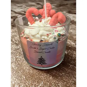 Santa's Sugar Cookie Dessert Candle