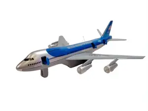 7" Turbo Jet Air Force Color - Toy Model Vehicle with Pull Back Action and Openable Fuselage Doors