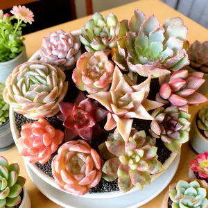 12/15/24/30 pieces, mixed DIY rare live succulent plant cuttings, 1-1.5 "random mysterious bulk succulent live plants, no pots, no soil, no roots, garden indoor office desk decoration, plant gifts, suitable for all seasons, potted plants