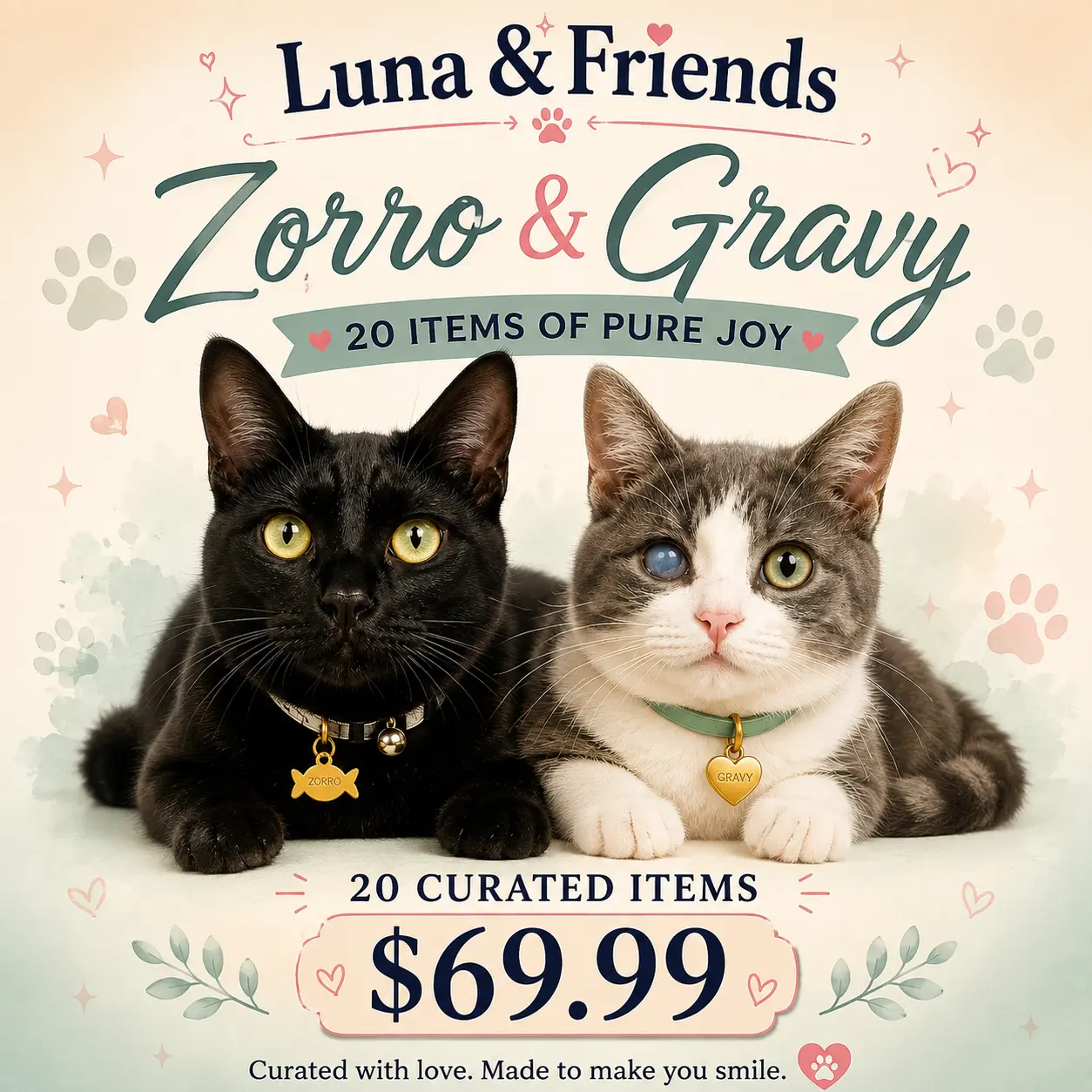 Zorro & Gravy Bundle-20  Item Curated Collection Inspired by Rescue Love