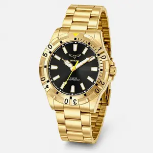 69032 Invicta Specialty I Men’s Gold 42mm Quartz Wrist Watch - Round Watch Face, Stainless-Steel Band, Luminous, Unique Gifts for Man