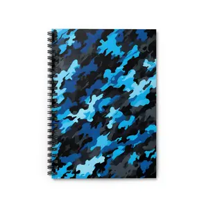Camo Spiral Notebook - Ruled Line Material: 100% paper - 118 ruled line pages (59 sheets)