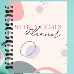Weekly Goals Planner, Organizer, Weekly Tracker, Spiral Planner, Planner