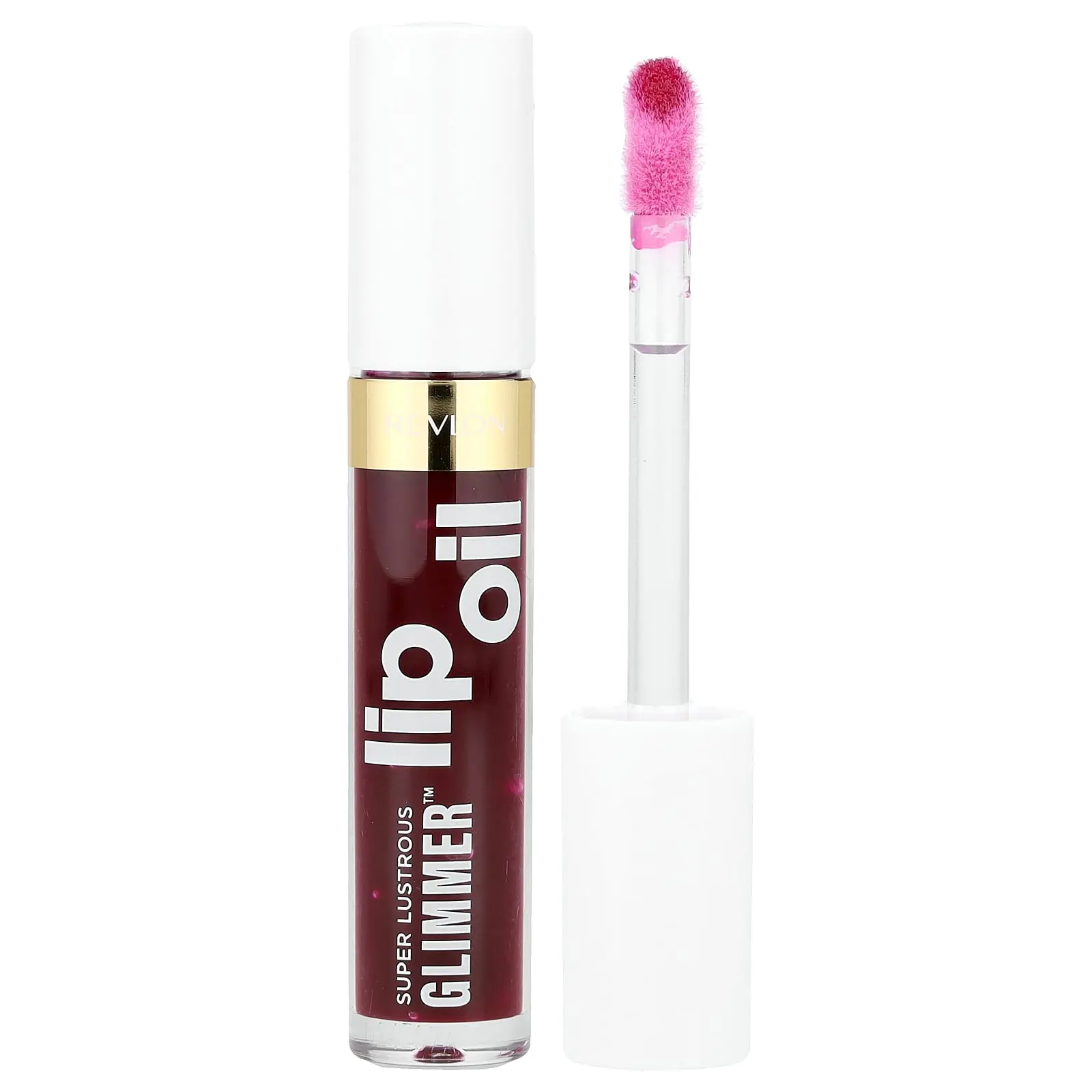 Revlon Super Lustrous Glimmer™, Lip Oil, 006 Plum Pop, 0.13 fl oz (3.8 ml)